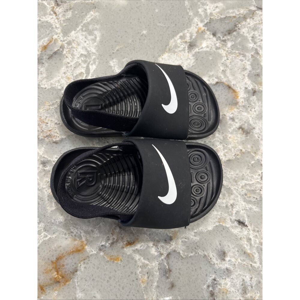 NIKE Toddler Slides BV1094-001 Kawa Slide Black Size 6C Little Kids - Picture 3 of 7